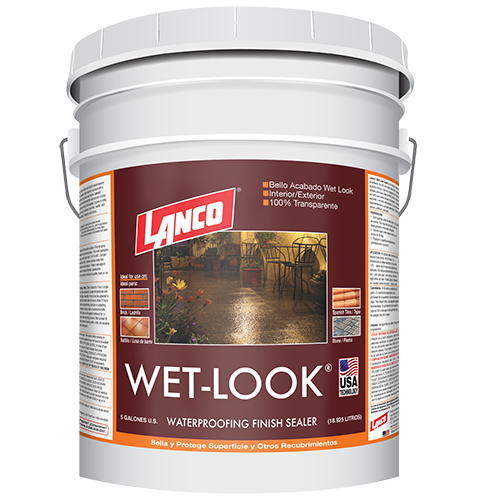 Pinturas Lanco Xela - El impermeabilizante transparente Wet-Look®️ mejora  el color de tus tejas y ladrillos, mientras que también proporciona un  sellador claro protector que resiste la intemperie y evita el paso